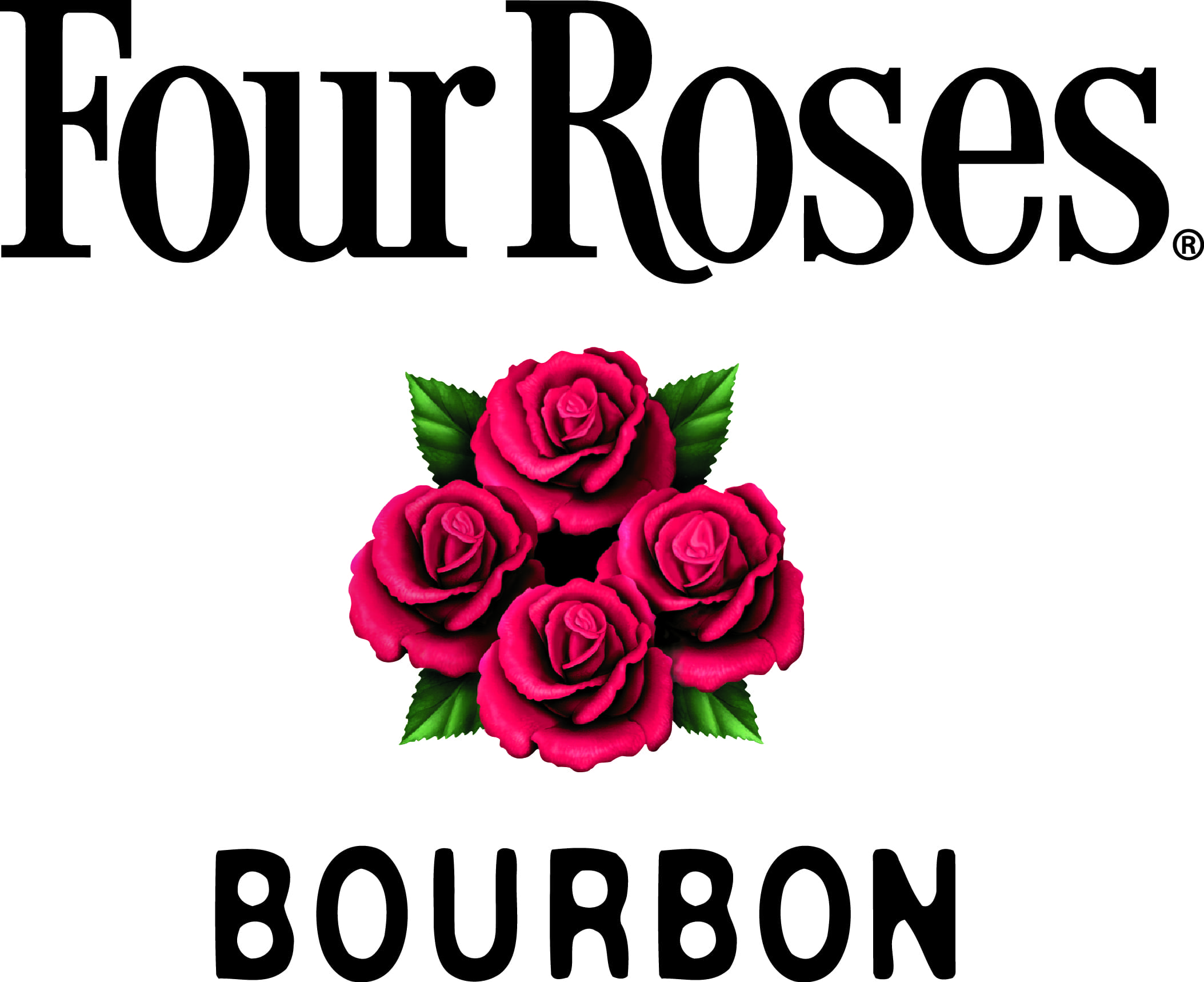 Четыре розы. Four Roses логотип. Four Roses Bourbon logo. Бурбон лого. Виски с розой на этикетке.